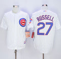 Custom Fan-Made Addison Russell Chicago Cubs #27 White Baseball Jersey