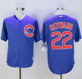 Custom Fan-Made Jason Heyward Chicago Cubs #22 Blue Baseball Jersey