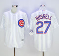 Custom Fan-Made Addison Russell Chicago Cubs #27 White Baseball Jersey