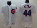 Custom Fan-Made Anthony Rizzo Chicago Cubs #44 White Baseball Jersey
