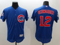 Custom Fan-Made Kyle Schwarber Chicago Cubs #12 Blue Baseball Jersey