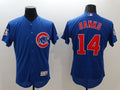 Custom Fan-Made Ernie Banks Chicago Cubs #14 Blue Baseball Jersey
