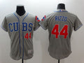 Custom Fan-Made Anthony Rizzo Chicago Cubs #44 Grey Baseball Jersey