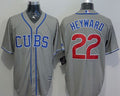 Custom Fan-Made Jason Heyward Chicago Cubs #22 Grey Baseball Jersey