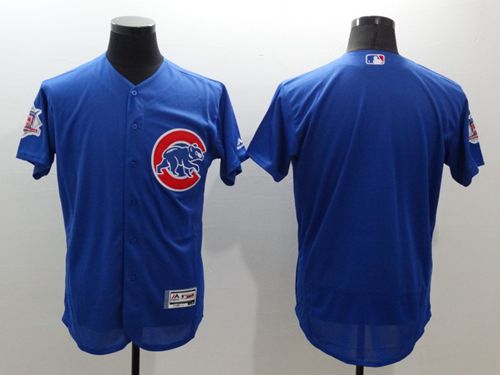 Custom Fan-Made Blue Chicago Cubs Baseball Jersey Chicago Cubs Blue Baseball Jersey