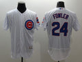 Custom Fan-Made Dexter Fowler Chicago Cubs #24 White Baseball Jersey