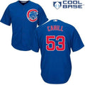 Custom Fan-Made Trevor Cahill Chicago Cubs #53 Blue Baseball Jersey