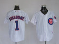 Custom Fan-Made Kosuke Fukudome Chicago Cubs #1 White Baseball Jersey