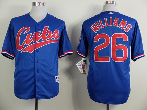 Custom Fan-Made Billy Williams Chicago Cubs #26 Blue 1994 Throwback Turn Back Clock Edition Baseball Jersey