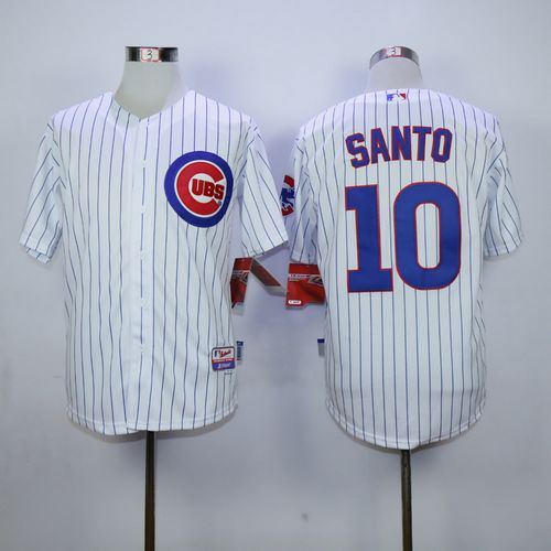 Custom Fan-Made Ron Santo Chicago Cubs #10 White Baseball Jersey