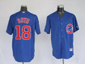 Custom Fan-Made Geovany Soto Chicago Cubs #18 Blue Baseball Jersey