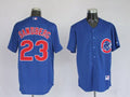 Custom Fan-Made Ryne Sandberg Chicago Cubs #23 Blue Baseball Jersey