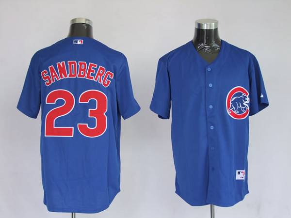 Custom Fan-Made Ryne Sandberg Chicago Cubs #23 Blue Baseball Jersey