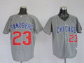 Custom Fan-Made Ryne Sandberg Chicago Cubs #23 Grey Baseball Jersey