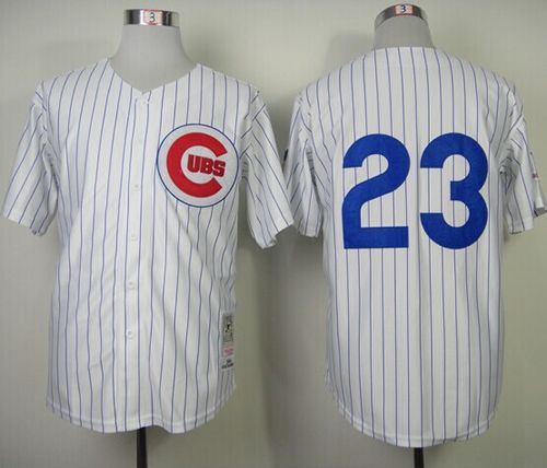 Custom Fan-Made Ryne Sandberg Chicago Cubs #23 White 1984 Throwback Baseball Jersey