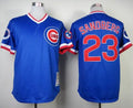 Custom Fan-Made Ryne Sandberg Chicago Cubs #23 Blue 1984 Throwback Baseball Jersey