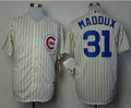 Custom Fan-Made Greg Maddux Chicago Cubs #31 1969 Throwback Turn Back Clock Edition Baseball Jersey