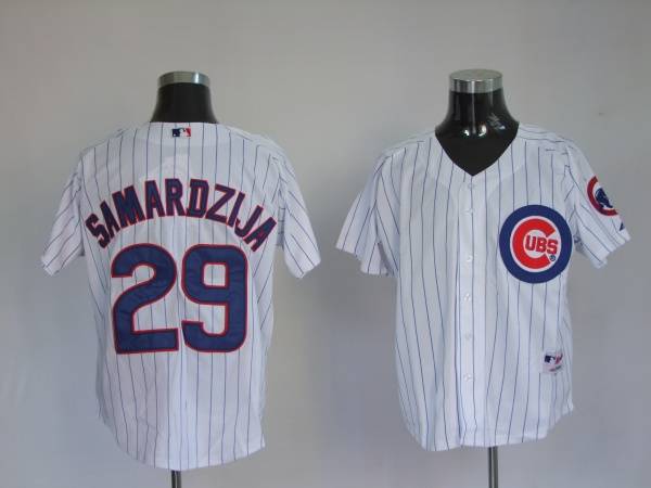 Custom Fan-Made Jeff Samardzija Chicago Cubs #29 White Baseball Jersey