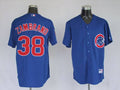 Custom Fan-Made Carlos Zambrano Chicago Cubs #38 Blue Baseball Jersey