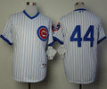Custom Fan-Made Anthony Rizzo Chicago Cubs #44 White 1988 Throwback Turn Back Clock Edition Baseball Jersey