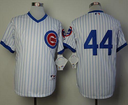 Custom Fan-Made Anthony Rizzo Chicago Cubs #44 White 1988 Throwback Turn Back Clock Edition Baseball Jersey