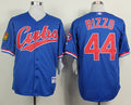 Custom Fan-Made Anthony Rizzo Chicago Cubs #44 Blue 1994 Throwback Turn Back Clock Edition Baseball Jersey
