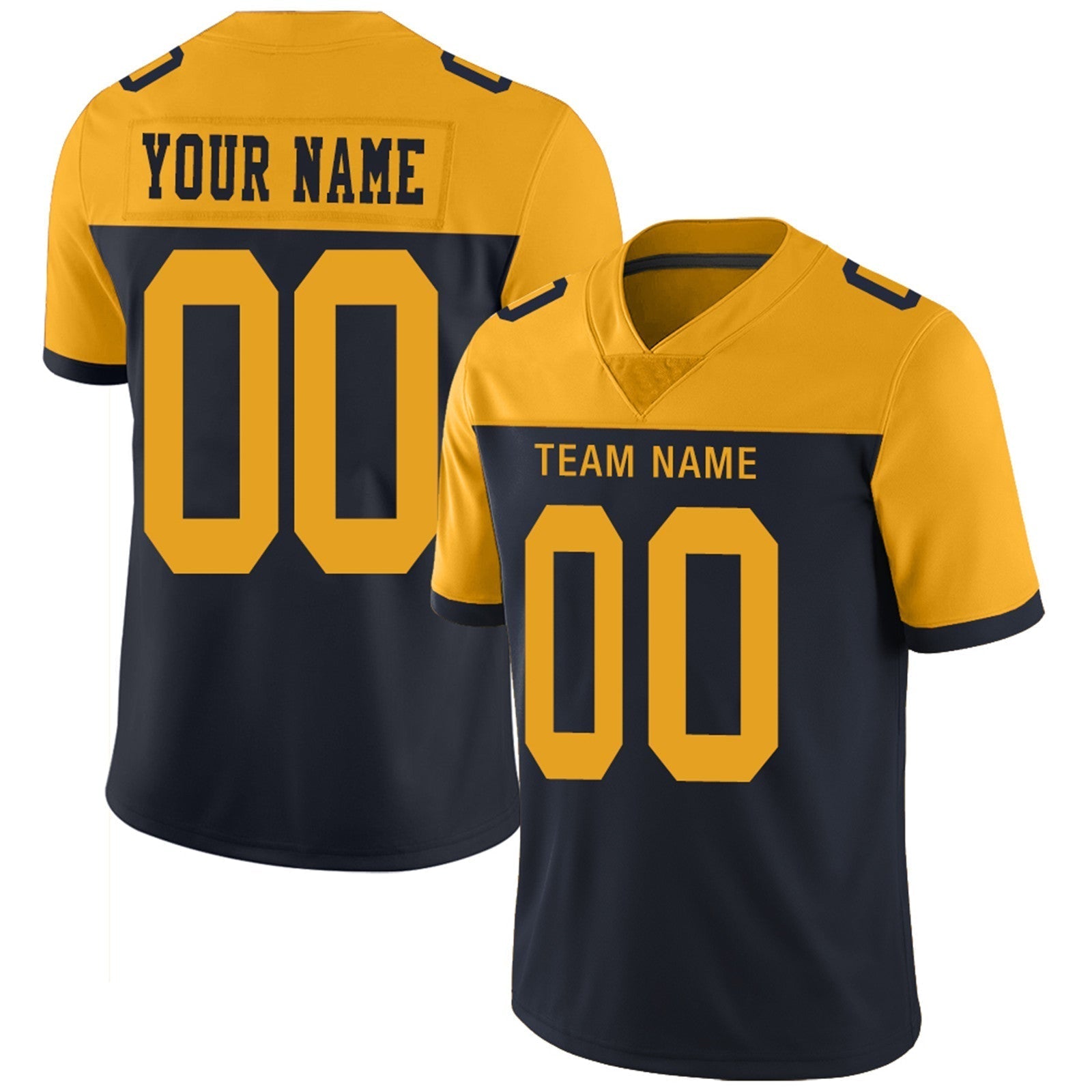 Custom green football jersey back view | GameDay Jerseys