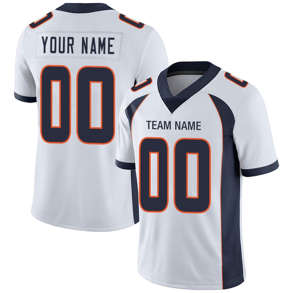 Custom orange football jersey back view | GameDay Jerseys