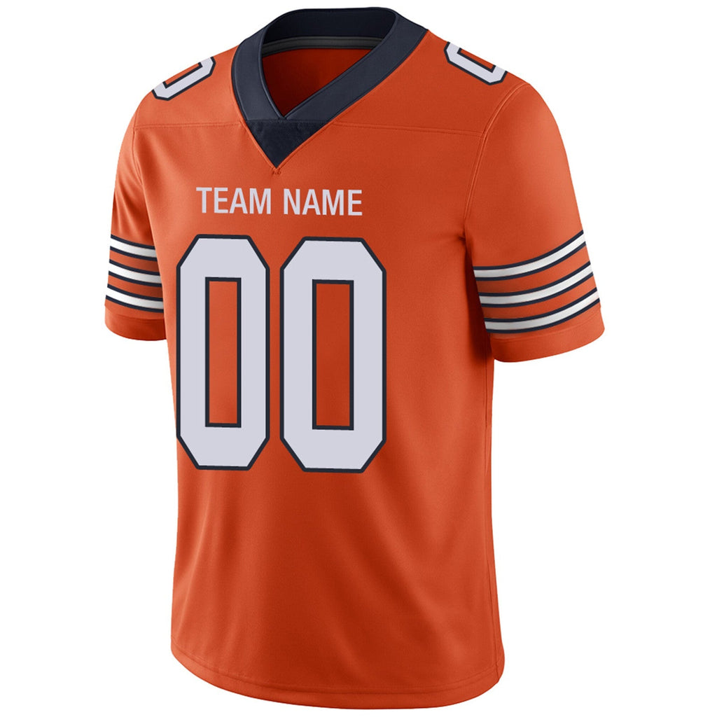Custom navy football jersey side view | GameDay Jerseys
