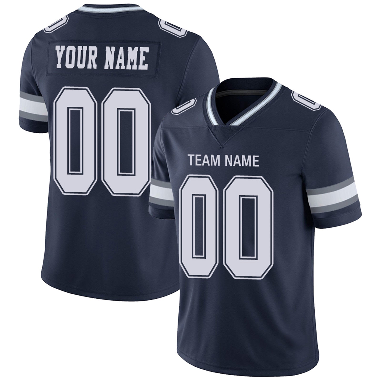 Custom navy football jersey | GameDay Jerseys