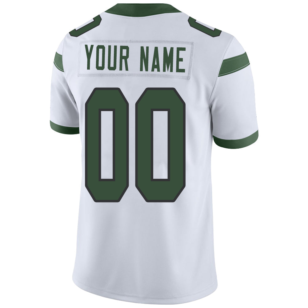 Custom white football jersey back view | GameDay Jerseys
