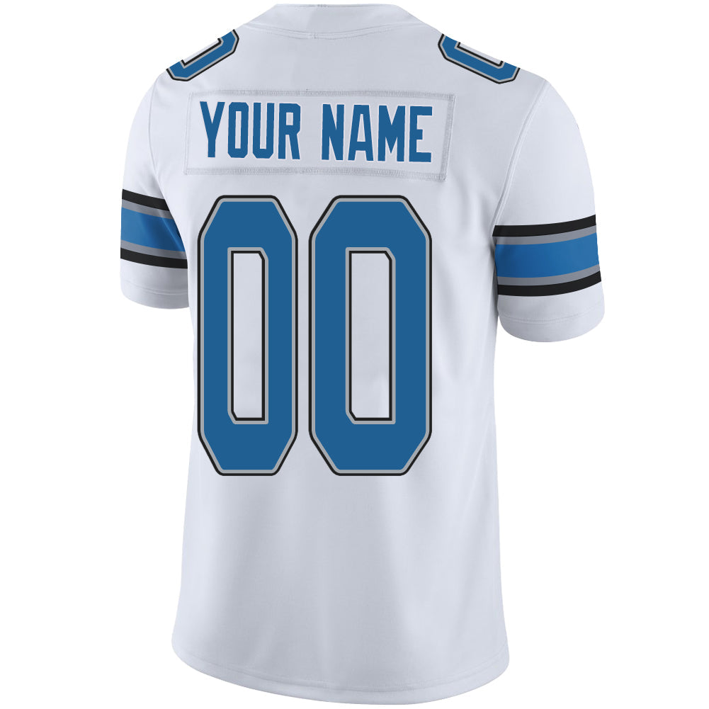 Custom white football jersey back view | GameDay Jerseys