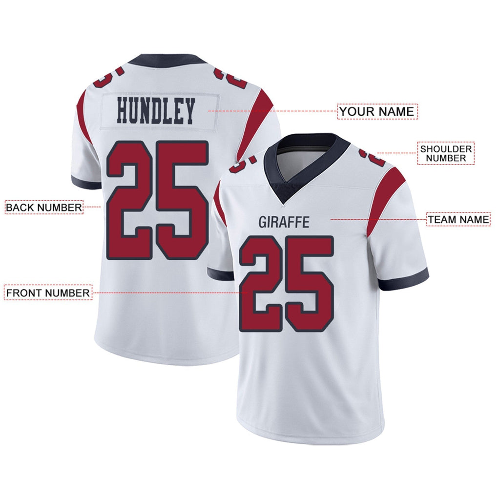 Custom navy football jersey studio shot | GameDay Jerseys