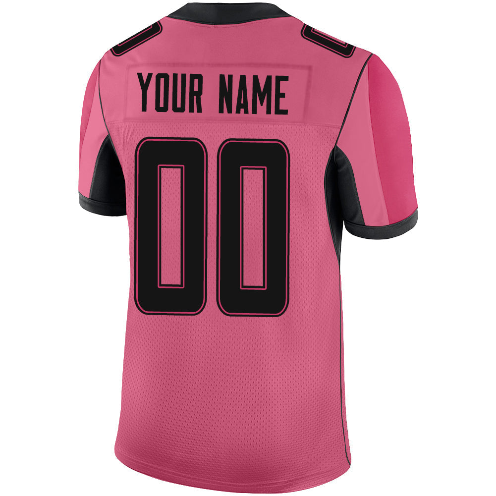 Custom red football jersey back view | GameDay Jerseys