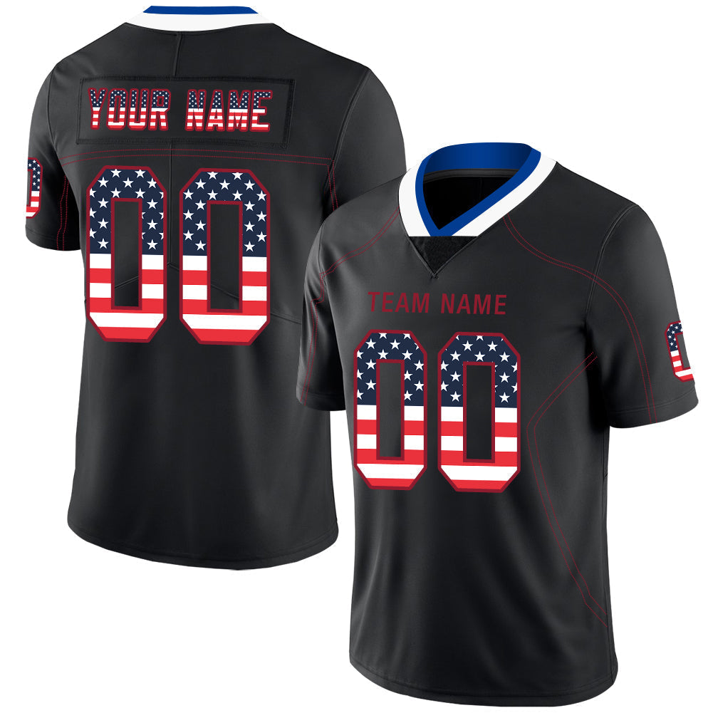Custom black football jersey | GameDay Jerseys