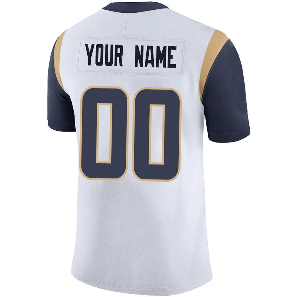 Custom navy football jersey close up | GameDay Jerseys