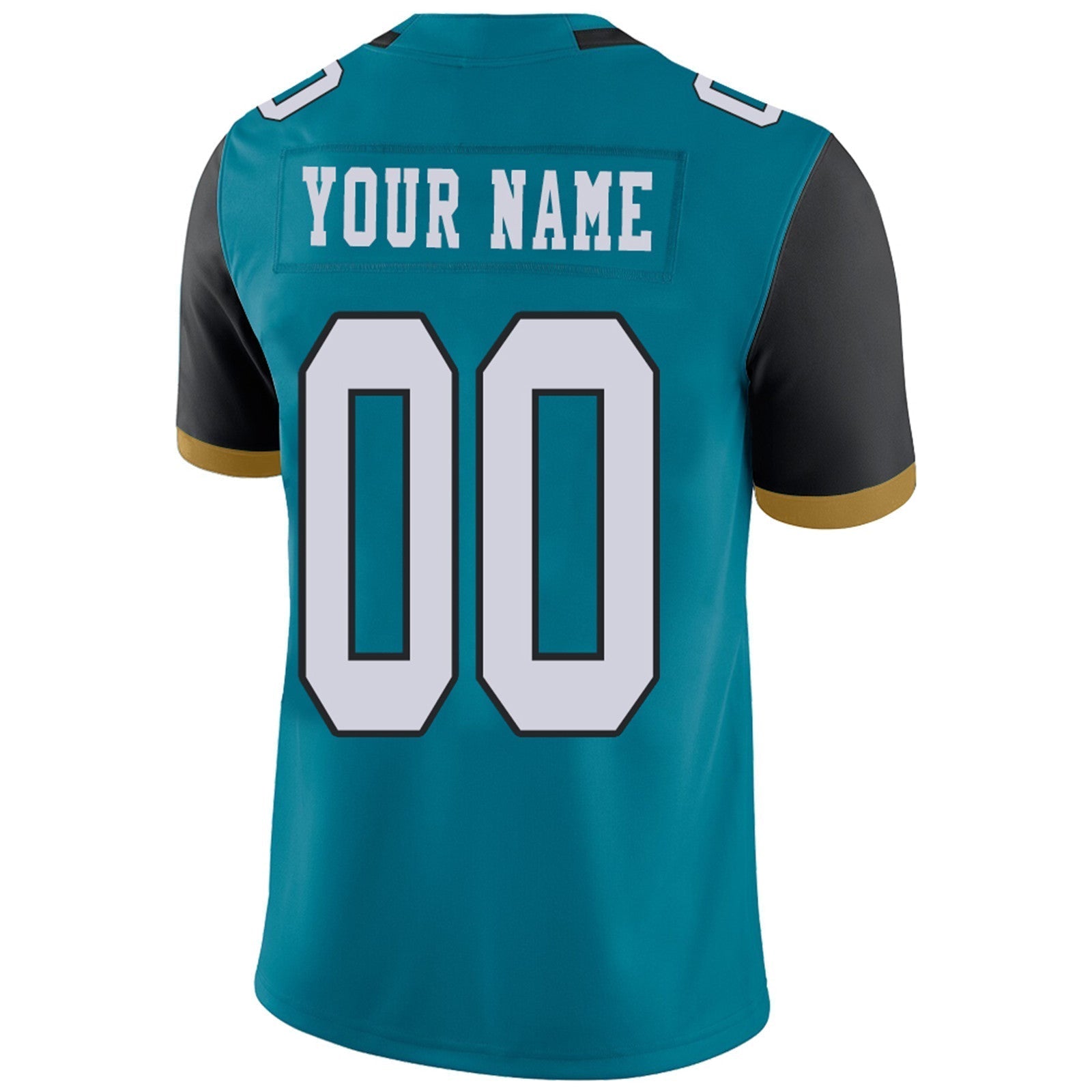 Custom teal football jersey back view | GameDay Jerseys