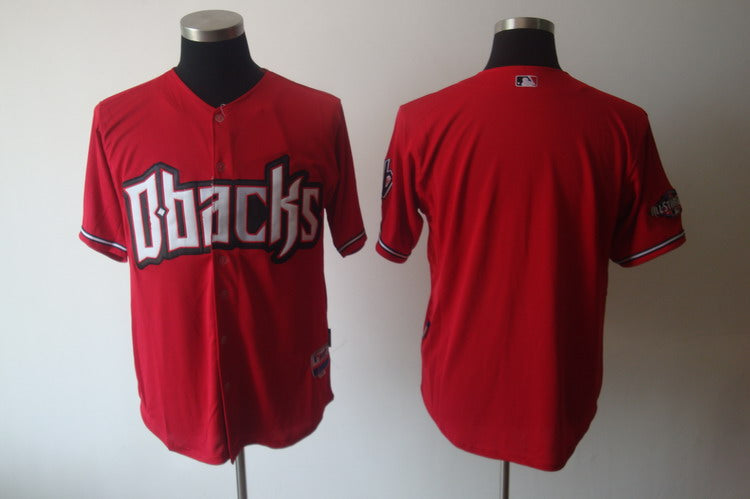 Custom Fan-Made Red Arizona Diamondbacks Baseball Jersey Arizona Diamondbacks Red Baseball Jersey
