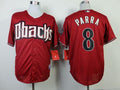 Custom Fan-Made Gerardo Parra Arizona Diamondbacks #8 Red Baseball Jersey