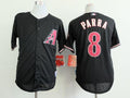 Custom Fan-Made Gerardo Parra Arizona Diamondbacks #8 Black Baseball Jersey