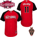 Custom Fan-Made Pollock Arizona Diamondbacks #11 Red 2015 All-Star Edition Baseball Jersey
