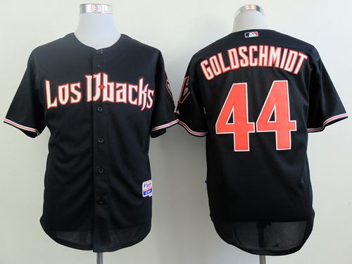 Custom Fan-Made Paul Goldschmidt Arizona Diamondbacks #44 Black Baseball Jersey