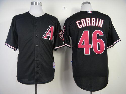 Custom Fan-Made Patrick Corbin Arizona Diamondbacks #46 Black Baseball Jersey