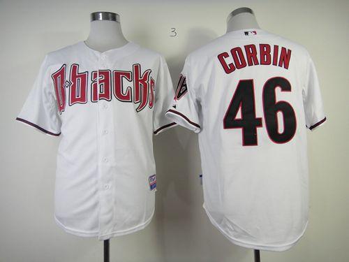 Custom Fan-Made Patrick Corbin Arizona Diamondbacks #46 White Baseball Jersey