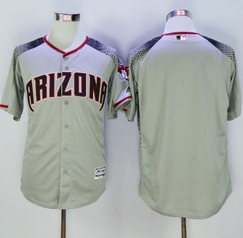 Custom Fan-Made Gray/Brick Arizona Diamondbacks Baseball Jersey Arizona Diamondbacks Baseball Jersey