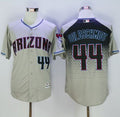 Custom Fan-Made Paul Goldschmidt Gray/Capri Arizona Diamondbacks #44 Baseball Jersey