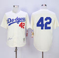 Custom Fan-Made Jackie Robinson Los Angeles Dodgers #42 Throwback Baseball Jersey