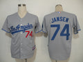 Custom Fan-Made Kenley Jansen Los Angeles Dodgers #74 Grey Baseball Jersey