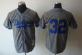 Custom Fan-Made Sandy Koufax Los Angeles Dodgers #32 Grey Throwback Baseball Jersey