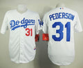 Custom Fan-Made Joc Pederson Los Angeles Dodgers #31 White Baseball Jersey